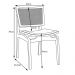 Kit 02 Cadeiras Decorativas Sala de Jantar Madeira Champagne Ravi Linho Bege G60 - Gran Belo