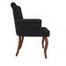 Kit 02 Cadeiras Sala de Jantar Belford Pés Madeira Veludo Preto G48 - Gran Belo