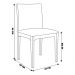 Kit 02 Cadeiras Sala de Jantar Madeira Maciça Steve Tela Rattan Sextavano Linho Cinza/Ébano G55 - Gran Belo