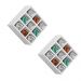 Kit 02 Nichos Porta Toalhas 09 Lugares 40x40cm Branco G01 - Gran Belo