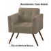 Kit 02 Poltronas Decorativa Bia Couro Bege 66 G58 - Gran Belo