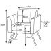 Kit 02 Poltronas Decorativa Bia Couro Conhaque - Gran Belo