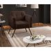 Kit 02 Poltronas Decorativa Bia Couro Conhaque G58 - Gran Belo