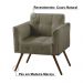Kit 02 Poltronas Decorativa Bia Couro Fendi G58 - Gran Belo