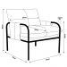Kit 02 Poltronas Decorativas Pablo Couro OffWhite/Café G34 - Gran Belo