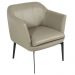 Kit 02 Poltronas Decorativas Rosalie Couro Bege G34 - Gran Belo
