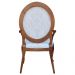 Kit 02 Poltronas Decorativas Sala de Estar Base Madeira Maciça Adrie Sarja Bege/Amêndoa Mel G36 - Gran Belo
