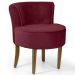 Kit 02 Poltronas Decorativas Sala de Estar Base de Madeira Ayla Veludo Marsala G15 - Gran Belo