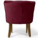 Kit 02 Poltronas Decorativas Sala de Estar Base de Madeira Ayla Veludo Marsala G15 - Gran Belo