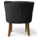 Kit 02 Poltronas Decorativas Sala de Estar Base de Madeira Ayla Veludo Preto G15 - Gran Belo