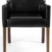 Kit 02 Poltronas Decorativas Sala de Estar Base de Madeira Liverpool Couríssimo Preto - Gran Belo