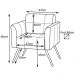 Kit 02 Poltronas Decorativas Sala de Estar Bia Couro Caramelo G58 - Gran Belo