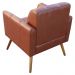 Kit 02 Poltronas Decorativas Sala de Estar Bia Couro Caramelo G58 - Gran Belo