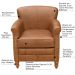 Kit 02 Poltronas Decorativas Sala de Estar Brunei Pés Madeira Couro Mel G58 - Gran Belo