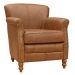 Kit 02 Poltronas Decorativas Sala de Estar Brunei Pés Madeira Couro Mel G58 - Gran Belo