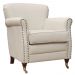 Kit 02 Poltronas Decorativas Sala de Estar Brunei Pés Príncipe Couro Off White G58 - Gran Belo