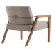 Kit 02 Poltronas Decorativas Sala de Estar Dux com Detalhe em PU Sintético Marrom G66 - Gran Belo