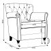 Kit 02 Poltronas Decorativas Sala de Estar Níger Pés Príncipe Couro Mel G58 - Gran Belo