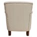 Kit 02 Poltronas Decorativas Sala de Estar Níger Pés Príncipe Off White G58 - Gran Belo