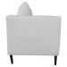 Kit 02 Poltronas Decorativas Sala de Estar Pés Palito Lubbock Couro Branco G58 - Gran Belo
