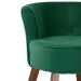 Kit 02 Poltronas Decorativas Sala de Estar Pés de Madeira Ayla Veludo Verde G15 - Gran Belo