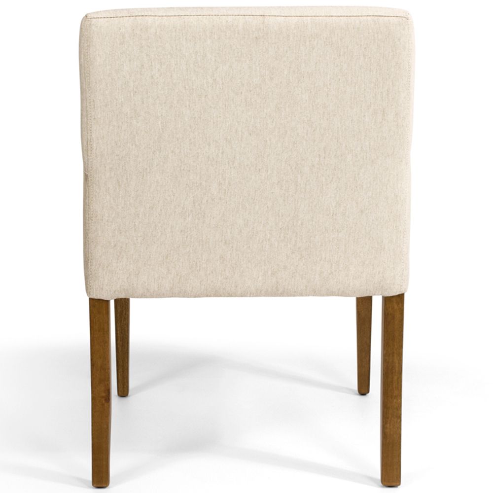 Kit 02 Poltronas Decorativas Sala de Estar Vicenza Algodão Poliéster Bege G15 - Gran Belo