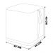 Kit 02 Puff Decorativo Sala de Estar Nurse Cinza Claro G55 - Gran Belo