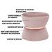 Kit 02 Puffs Decorativo Sala de Estar 45cm Dhaka Veludo Rosê G15 - Gran Belo