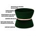 Kit 02 Puffs Decorativo Sala de Estar 45cm Dhaka Veludo Verde G15 - Gran Belo