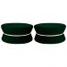 Kit 02 Puffs Decorativo Sala de Estar 95cm Dhaka Veludo Verde G15 - Gran Belo