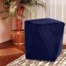 Kit 02 Puffs Decorativo Sala de Estar Blois Veludo Azul Bic G15 - Gran Belo