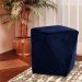 Kit 02 Puffs Decorativo Sala de Estar Blois Veludo Azul Marinho G15 - Gran Belo