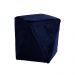Kit 02 Puffs Decorativo Sala de Estar Blois Veludo Azul Marinho G15 - Gran Belo