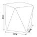 Kit 02 Puffs Decorativo Sala de Estar Blois Veludo Rosê G15 - Gran Belo