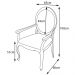 Kit 03 Poltronas Decorativas Sala de Estar Base Madeira Maciça Adrie Sarja Bege/Amêndoa Mel G36 - Gran Belo