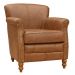 Kit 03 Poltronas Decorativas Sala de Estar Brunei Pés Madeira Couro Mel - Gran Belo