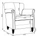 Kit 03 Poltronas Decorativas Sala de Estar Brunei Pés Madeira Preto Couro G58 - Gran Belo