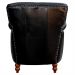Kit 03 Poltronas Decorativas Sala de Estar Brunei Pés Madeira Preto Couro G58 - Gran Belo