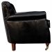 Kit 03 Poltronas Decorativas Sala de Estar Brunei Pés Príncipe Couro Preto G58 - Gran Belo