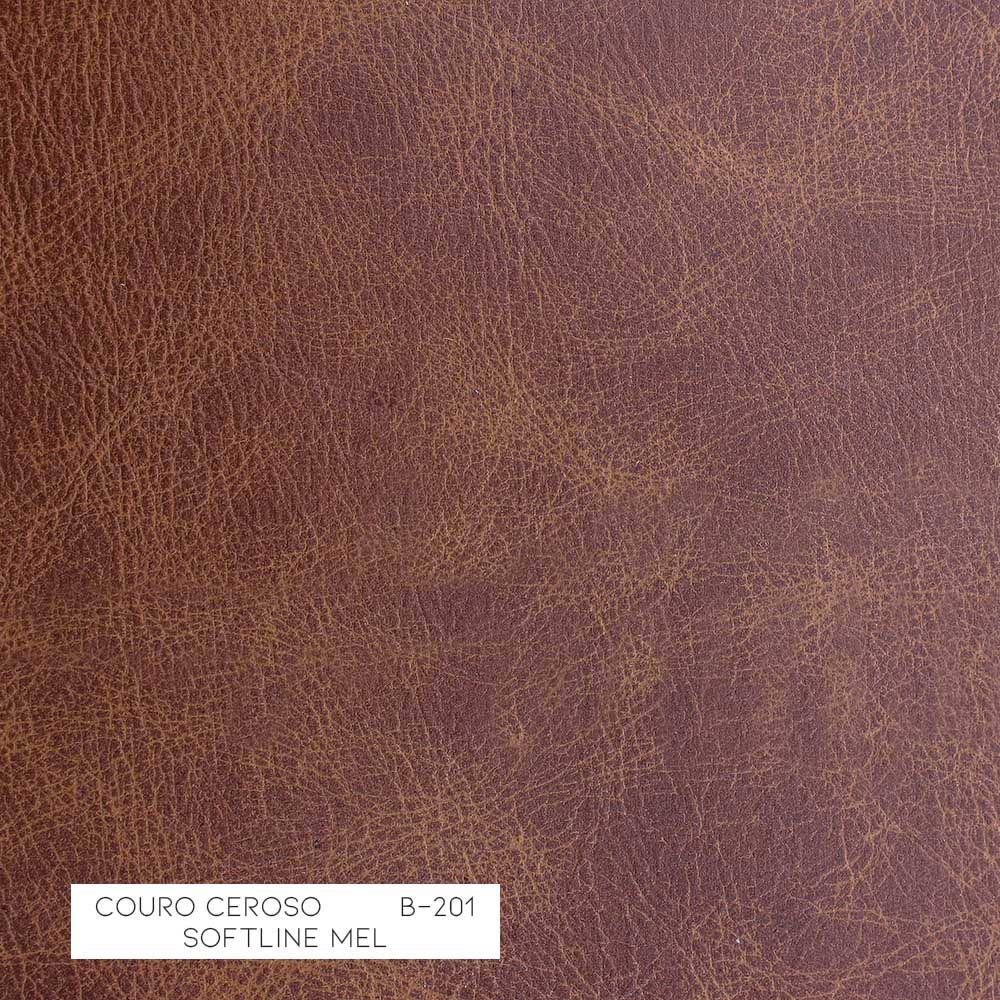 Kit 03 Poltronas Decorativas Sala de Estar Níger Pés Príncipe Couro Mel G58 - Gran Belo