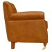 Kit 03 Poltronas Decorativas Sala de Estar Níger Pés Príncipe Couro Mel G58 - Gran Belo
