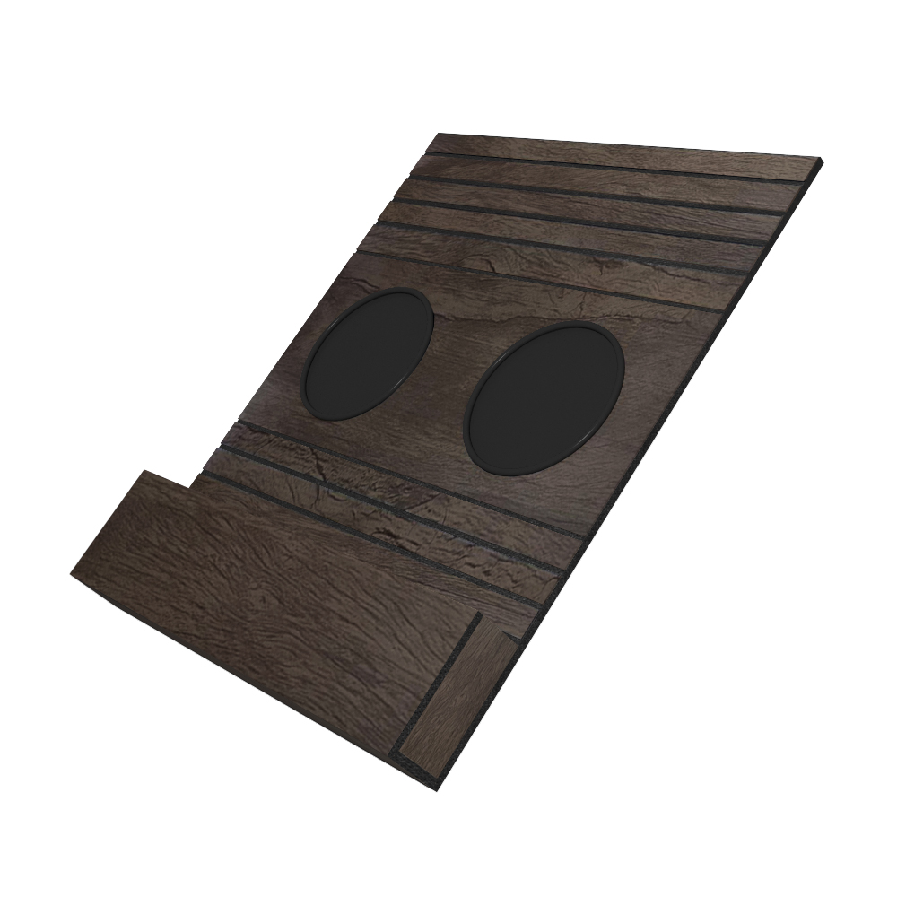 Kit 04 Esteiras Bandejas Com Suporte Para Copos e Controle Para Sofá MDF Tabaco G20 - Gran Belo
