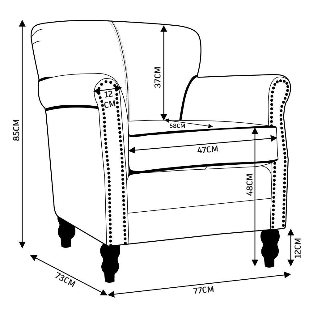 Kit 04 Poltronas Decorativas Sala de Estar Brunei Pés Madeira Couro Mel G58 - Gran Belo