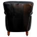 Kit 04 Poltronas Decorativas Sala de Estar Brunei Pés Madeira Preto Couro G58 - Gran Belo