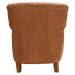 Kit 04 Poltronas Decorativas Sala de Estar Brunei Pés Príncipe Couro Mel G58 - Gran Belo