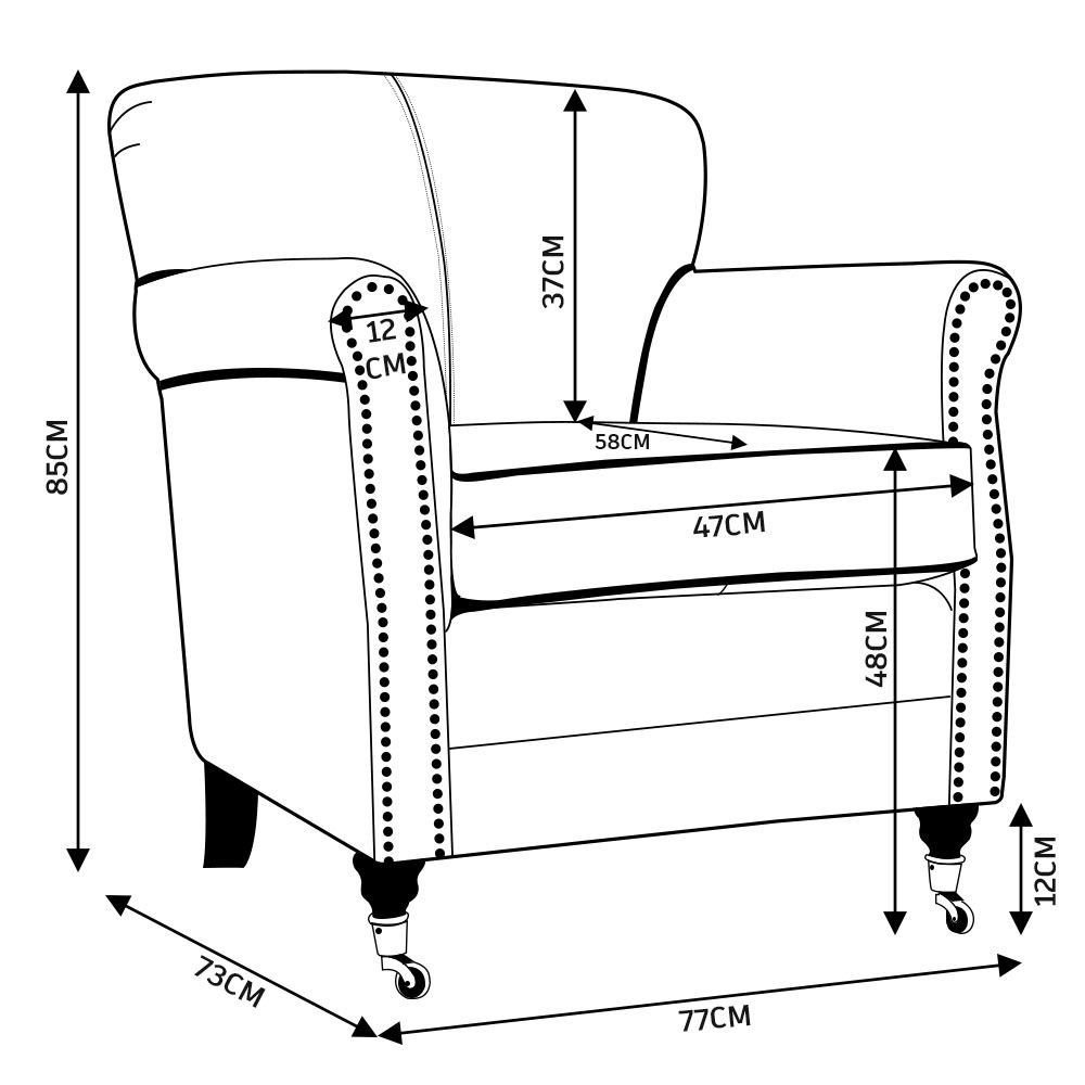 Kit 04 Poltronas Decorativas Sala de Estar Brunei Pés Príncipe Off White Couro G58 - Gran Belo