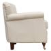 Kit 04 Poltronas Decorativas Sala de Estar Brunei Pés Príncipe Off White Couro G58 - Gran Belo