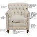 Kit 04 Poltronas Decorativas Sala de Estar Níger Pés Madeira Couro Off White G58 - Gran Belo