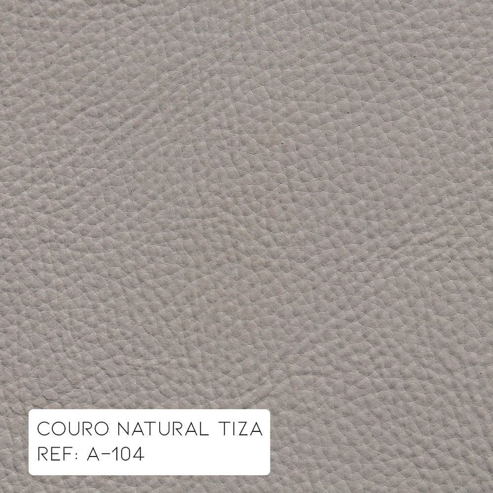 Kit 04 Poltronas Decorativas Sala de Estar Níger Pés Príncipe Couro Off White G58 - Gran Belo