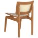 Kit 05 Cadeiras Decorativas Sala de Jantar Madeira Champagne Ravi Linho Bege G60 - Gran Belo